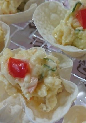餃子の皮deカップサラダ-レシピのメイン写真