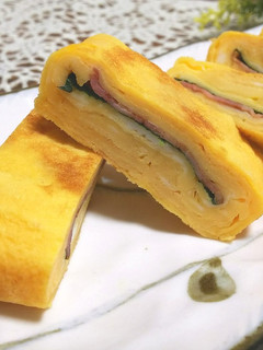 焼きベーコンと大葉の玉子焼き-レシピのメイン写真