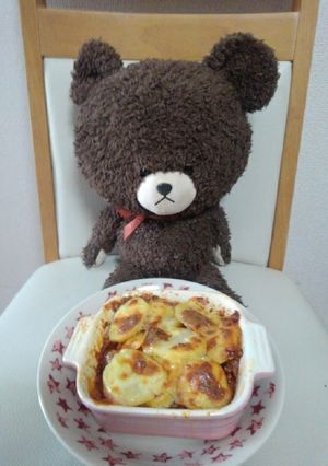 ID18408050のミートソースポテグラ-レシピのメイン写真