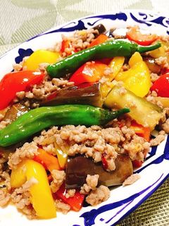 夏野菜の豆板醤炒め-レシピのメイン写真