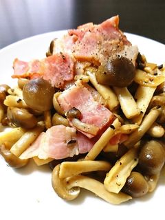きのことベーコンのバター醤油炒め-レシピのメイン写真