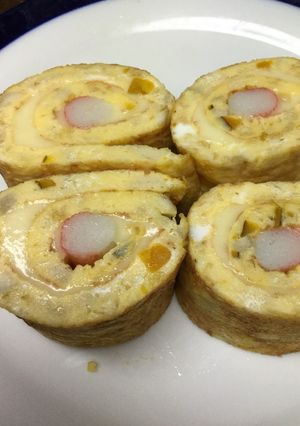 お弁当に、卵1個でボリューム卵焼き！-レシピのメイン写真