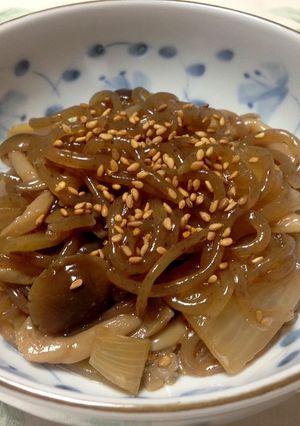 しらたきと玉ねぎとしめじのきんぴら-レシピのメイン写真