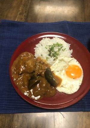 牛すじ茄子カレー-レシピのメイン写真