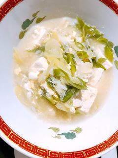 豆腐とネギのスープ-レシピのメイン写真