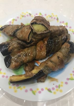 照り焼き豚肉巻きナス-レシピのメイン写真