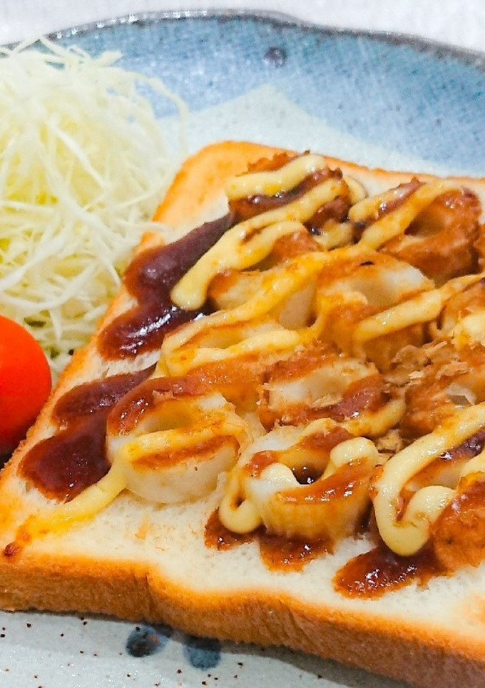ちくわのお好み焼き風トースト-レシピのメイン写真