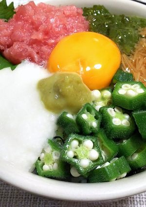 納豆なしでもネバとろ丼(お蕎麦にも～)-レシピのメイン写真