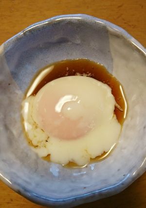 温度計１本あれば、完璧な温泉卵！-レシピのメイン写真