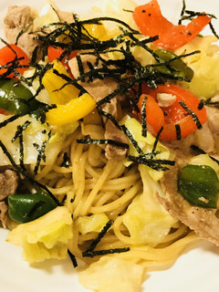 パプリカ&ピーマン3色焼きそば●生姜風味-レシピのメイン写真