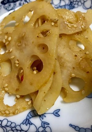 蓮根のきんぴら風ラー油味。-レシピのメイン写真