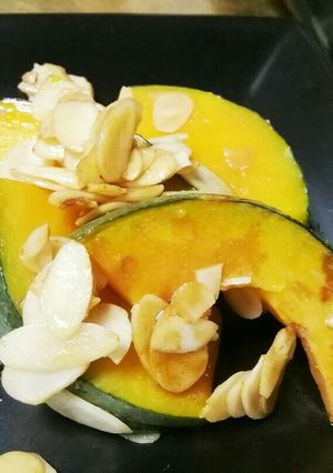 かぼちゃとアーモンドのバター醤油ソテー-レシピのメイン写真