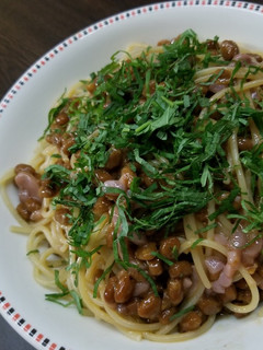 ♫納豆と塩辛の和風パスタ♫-レシピのメイン写真
