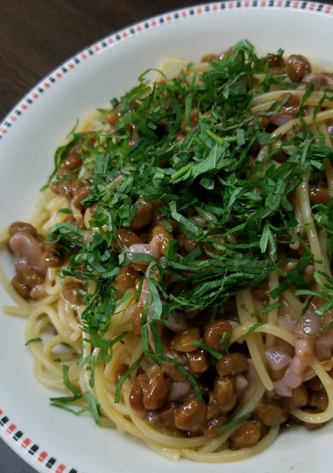 ♫納豆と塩辛の和風パスタ♫-レシピのメイン写真