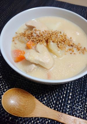 豆乳たらこシチュー ～和風仕立て～-レシピのメイン写真