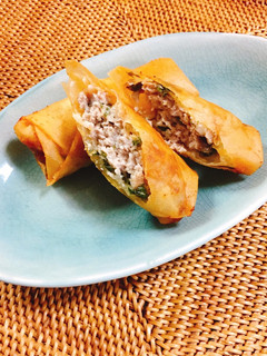 *ひき肉とシメジのチーズ春巻き*-レシピのメイン写真