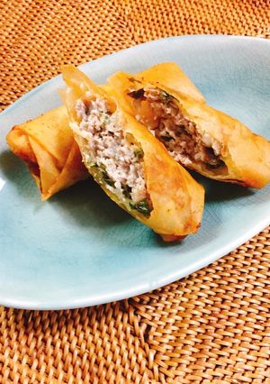 ＊ひき肉とシメジのチーズ春巻き＊-レシピのメイン写真