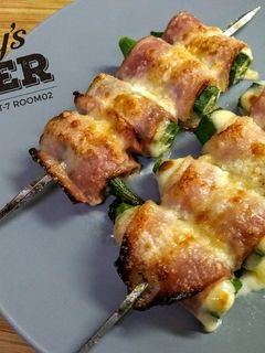 オクラのベーコンチーズ巻き-レシピのメイン写真