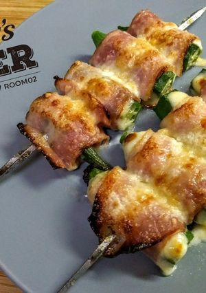 オクラのベーコンチーズ巻き-レシピのメイン写真