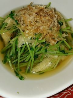 あと一品❗豆苗と油揚げのおひたし-レシピのメイン写真