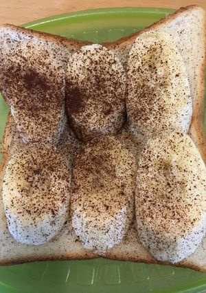 簡単チョコバナナトースト(*´∀｀*)-レシピのメイン写真
