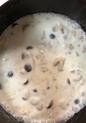 きのこと鶏肉のサワークリームソース-レシピのメイン写真