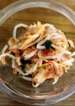 レンジで時短作り置きもやし　キムチ甘目-レシピのメイン写真