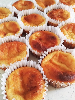 マフィン型でチーズケーキ(*^^*)-レシピのメイン写真