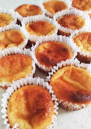 マフィン型でチーズケーキ(*^^*)-レシピのメイン写真