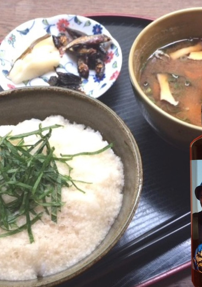 長寿牡蠣だしのとろろ飯とお味噌汁-レシピのメイン写真