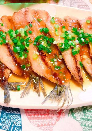 焼きイワシの梅ソースがけ♡-レシピのメイン写真