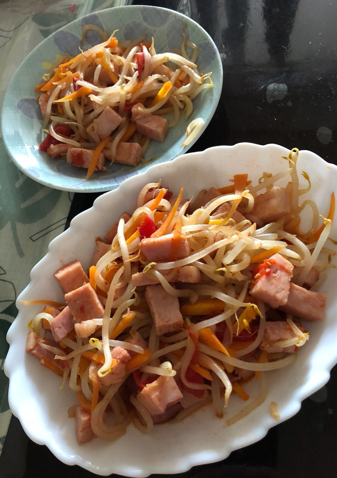 簡単、トマトとハムともやしの炒め物。-レシピのメイン写真