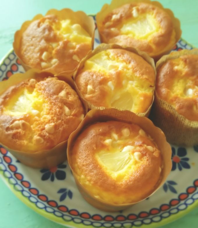 パインマフィン ココナッツ香る♪パイナップルマフィン by あゃぶぅ