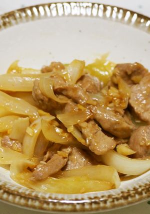 ヒレ肉と玉ねぎのオイスターソース炒め♪-レシピのメイン写真