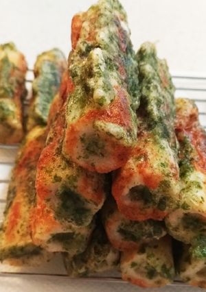 チーズinちくわの磯部揚げ♡-レシピのメイン写真