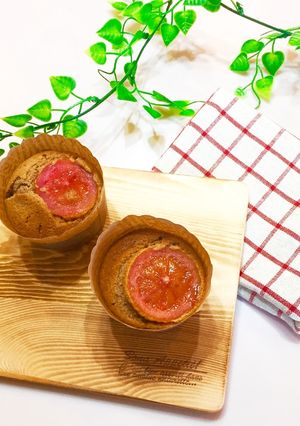 ピンクのレモンのブランマフィン-レシピのメイン写真