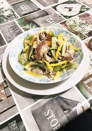 ロメインレタス入り肉野菜炒め-レシピのメイン写真
