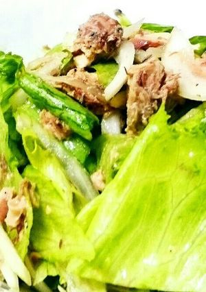 さっぱり☆鯖缶とレタスのサラダ♥簡単☆-レシピのメイン写真