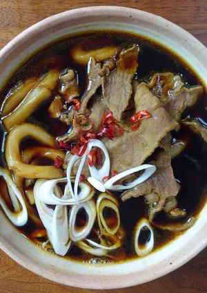 黒カレーうどん-レシピのメイン写真