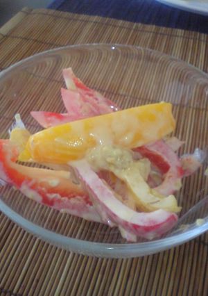 パプリカの味噌マヨ和え-レシピのメイン写真