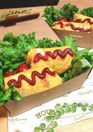 朝からガッツリ♪オムむすび-レシピのメイン写真