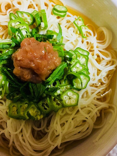 夏にぴったり!爽やかネバネバそうめん-レシピのメイン写真