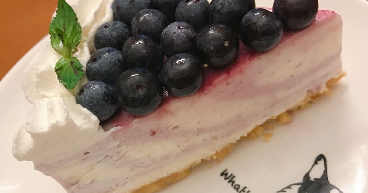 ブルーベリーマーブルレアチーズケーキ by ゆうたんママさん