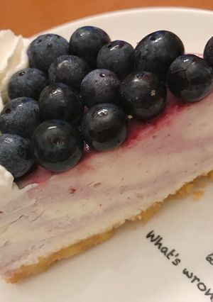 ブルーベリーマーブルレアチーズケーキ-レシピのメイン写真
