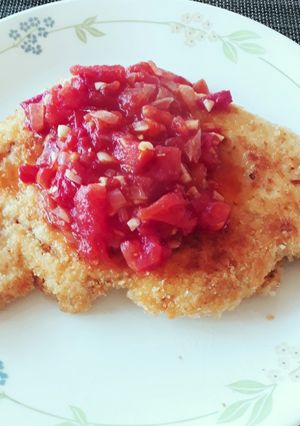 トマトソースチキンカツ-レシピのメイン写真