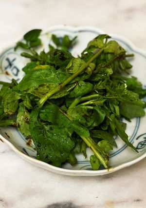 ☆クレソンと海苔の佃煮の和え物-レシピのメイン写真