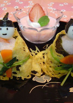 お寿司で作るお雛様♪-レシピのメイン写真