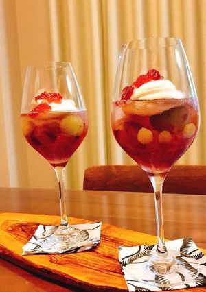 大人の味。葡萄とロゼワインのソーダゼリー-レシピのメイン写真