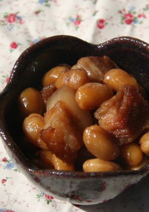 大豆と豚肉の揚げ煮-レシピのメイン写真