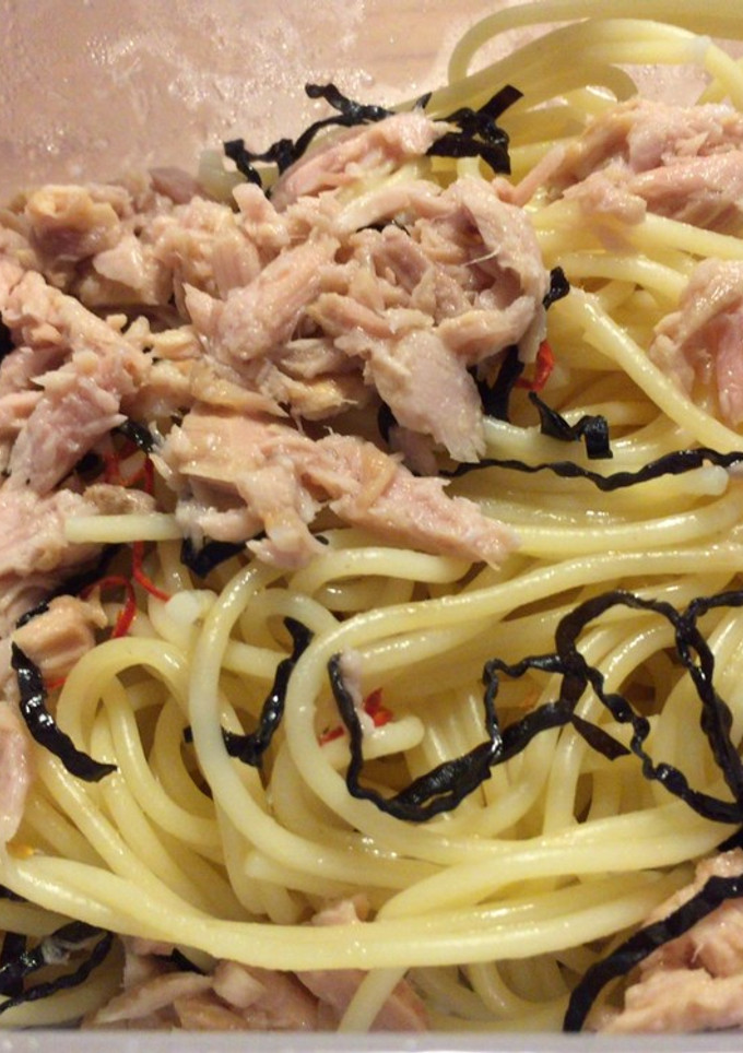 余ったパスタで簡単和風ペペロンチーノ風-レシピのメイン写真